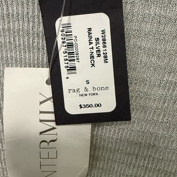 rag & bone Women's Light Gray Long Sleeve Top - Picture 4 of 4